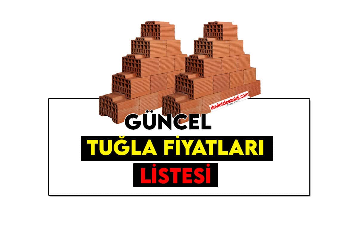 2023 Tuğla Fiyatları Listesi (Duvara Göre Adet ve Toplam Tutar)