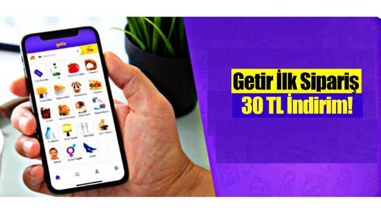 Getir İlk Sipariş 20 TL İndirim Nasıl Yapılır?