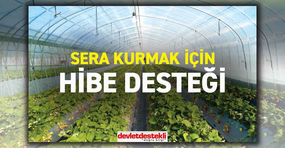 Sera Kurmak için HİBE Kredi ve Örtü Altı Tarım Destekleri 2023