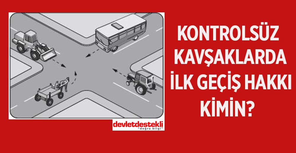 Kontrolsüz Kavşaklarda İlk Geçiş Hakkı Kimin? (SAĞ-SOL KANUNU)