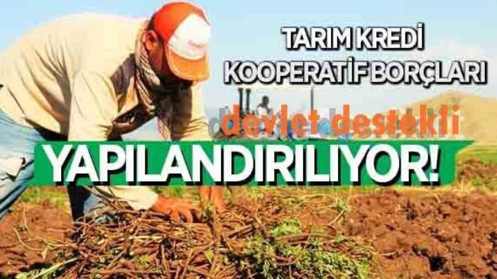 Çiftçinin Kooperatif Kredileri Yapılandırılacak
