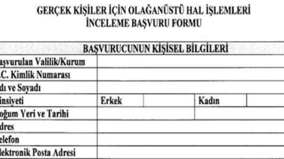 Ohal Komisyonuna Nasıl Başvurulur? İtiraz Dilekçe Örneği