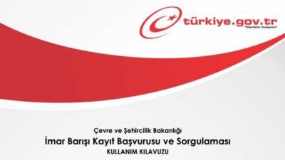 E-Devlet İmar Affı Başvuru Kılavuzu
