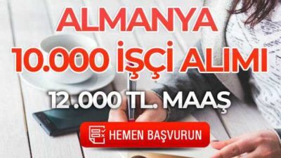 Almanya işçi alımı başvuru formu