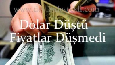 Dolar Düştü Fiyatlar Neden Düşmüyor? 2020 Tahminleri