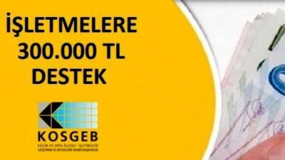 KOSGEB 300 Bin Lira Faizsiz Kredi 2020 Desteği