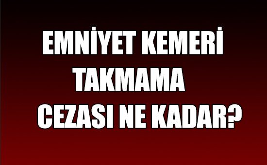 Yolcu Emniyet Kemeri Takmama Cezası Kime Yazılır? 78/1-a 2023 Güncel Bilgi