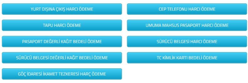 Yeni Kimlik Ücretini İnternetten Yatırma