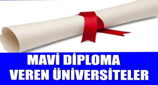 Mavi Diploma Veren Üniversiteler 2023-2024 Bölümleri (YENİLER)