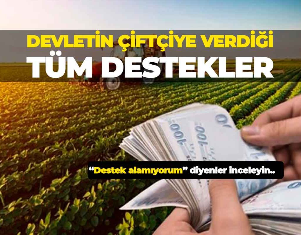 Devletin Çiftçilere Verdiği Destekler 2022