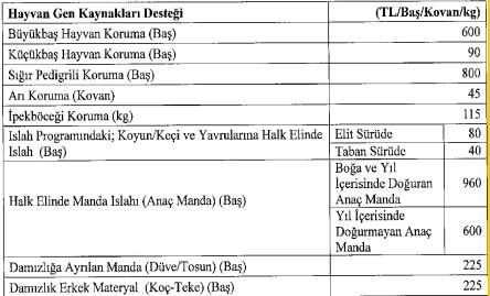 2022 Hayvancılık Desteklemeleri Miktarları Belli Oldu