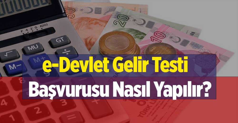 e-Devlet Gelir Testi Başvurusu Nasıl Yapılır? 2023 Yöntemi