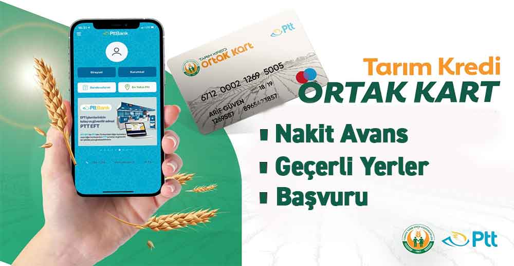 Tarım Kredi Ortak Kart 2023 (Nakit Avans – Geçerli Yerler – Başvuru)