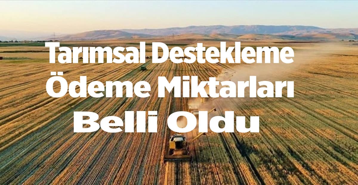 2023 Tarımsal Desteklemeler Ne Kadar? Destekleme Tutar Tablosu