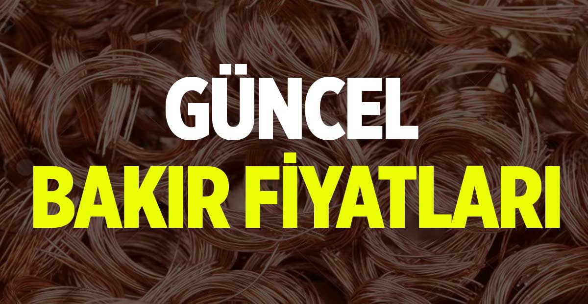 Bakır Fiyatları Ağustos 2023 (Hurda, Soyma, Saf Bakır)