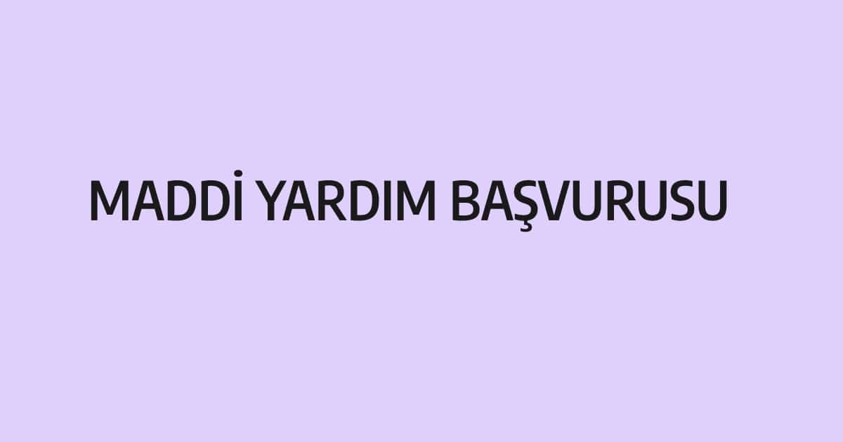 Ak Parti Maddi Yardım Başvurusu 2023
