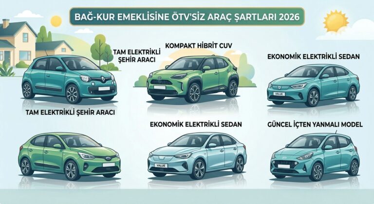 Bağ-Kur Emeklisi Ötvsiz Araç Şartları 2026 Kimler Alabilir Son Durum