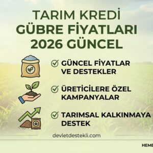 Tarım Kredi Gübre Fiyatları NİSAN 2026 Güncel Liste!